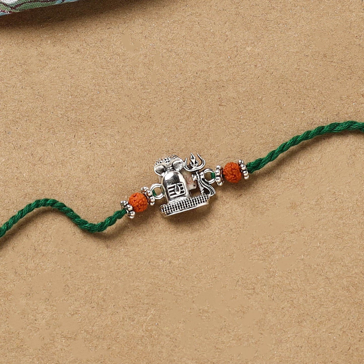 Handmade german silver rakhi 77 - handcrafted