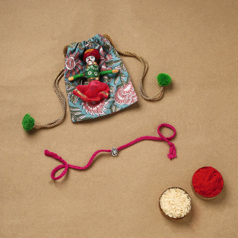 Handmade german silver rakhi 78 - handcrafted