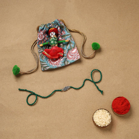 Handmade german silver rakhi 84 - handcrafted