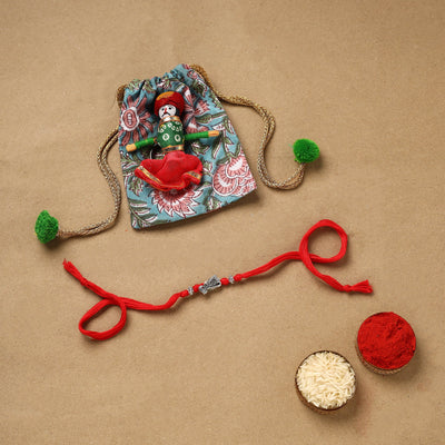 Handmade german silver rakhi 86 - handcrafted