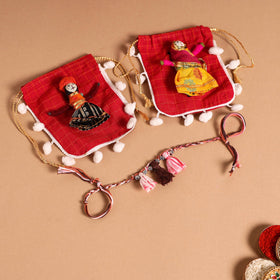  Handmade German Silver Rakhi & Lumba Set