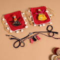  Handmade German Silver Rakhi & Lumba Set