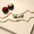 Handmade German Silver Rakhi & Lumba Set