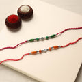  Handmade German Silver Rakhi (Set of 2)
