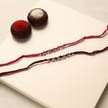  Handmade German Silver Rakhi (Set of 2)