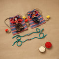 Handmade german silver beads rakhi & lumba set 188