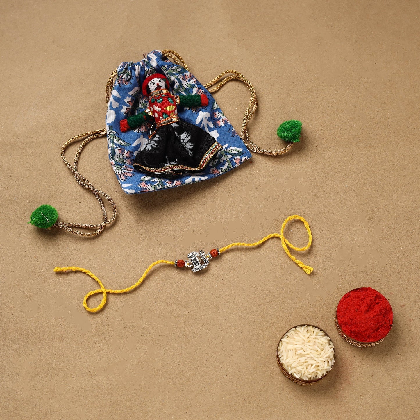 Handmade german silver rakhi 57 - handcrafted