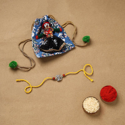 Handmade german silver rakhi 57 - handcrafted