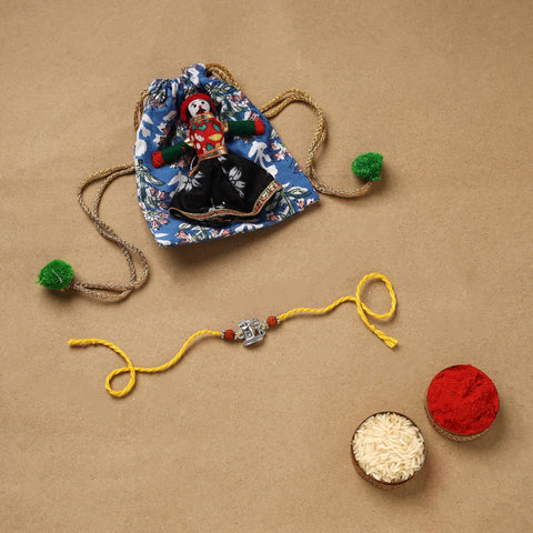 Handmade german silver rakhi 57 - handcrafted