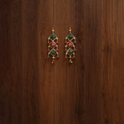 Handmade gota & bead work hanging for home decor (set of 2)