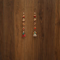 Handmade gota & bead work hanging (set of 2) 01