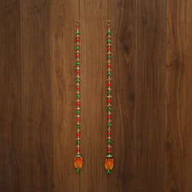 Handmade gota & bead work hanging (set of 2) 05