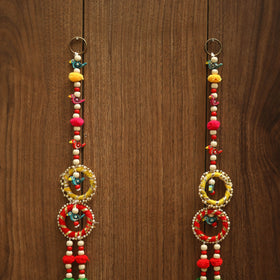 Handmade gota & bead work hanging (set of 2) 05