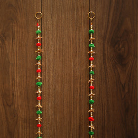 Handmade gota & bead work hanging (set of 2) 05