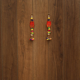 Handmade gota & bead work hanging (set of 2) 06