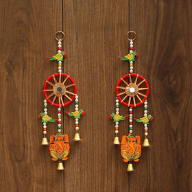 Handmade gota & bead work hanging (set of 2) 10