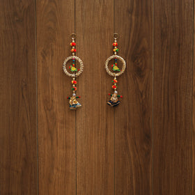 Handmade gota & bead work hanging (set of 2) 11