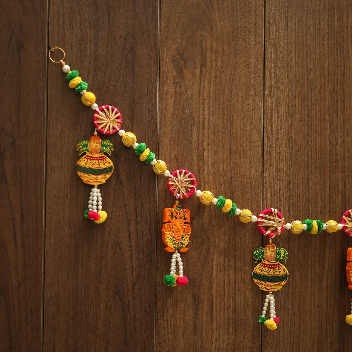 Handmade gota & bead work toran 02 - handcrafted