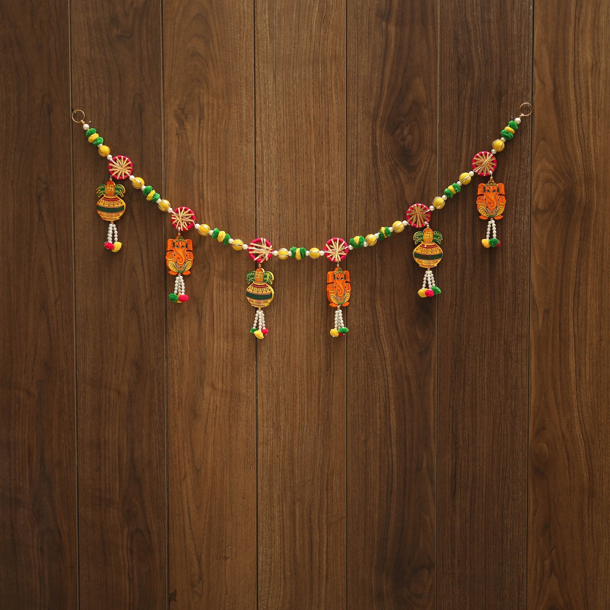 Handmade gota & bead work toran 02 - handcrafted