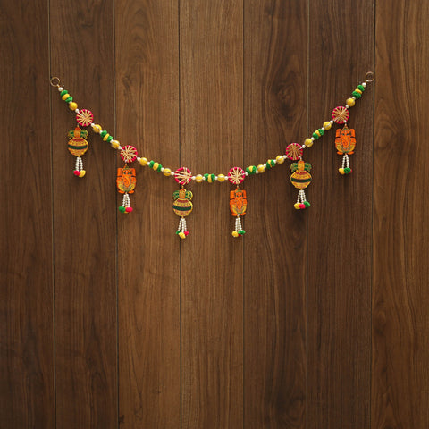 Handmade gota & bead work toran 02 - handcrafted