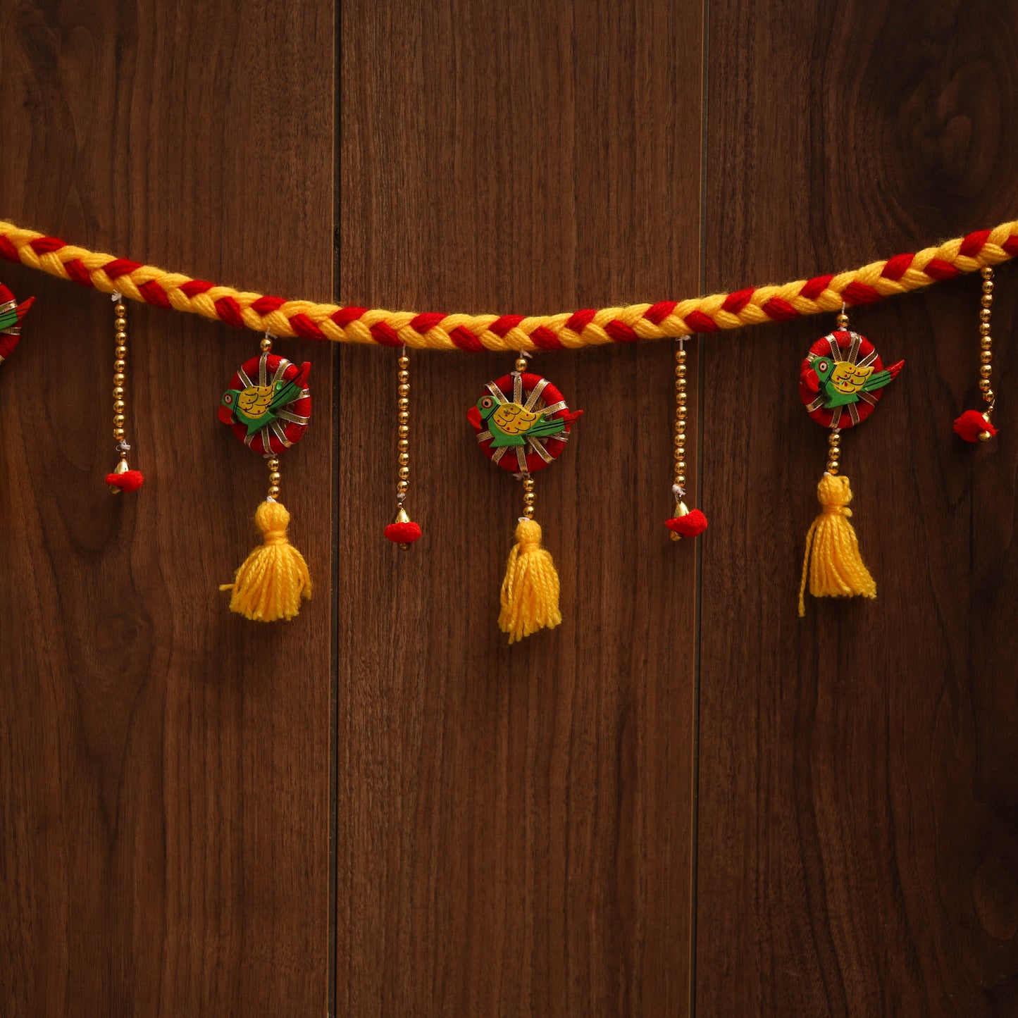 Handmade gota & bead work toran for home decor 06