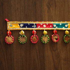 Handmade gota & mirror work toran 01 - handcrafted