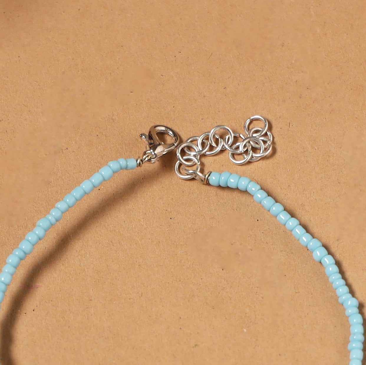 Handmade gs bead work anklet 01 - handcrafted