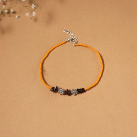 Handmade gs bead work anklet 02 - handcrafted