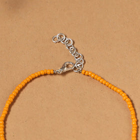 Handmade gs bead work anklet 03 - handcrafted