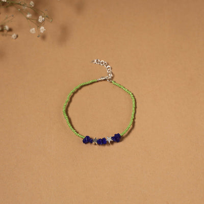 Handmade gs bead work anklet 06 - handcrafted