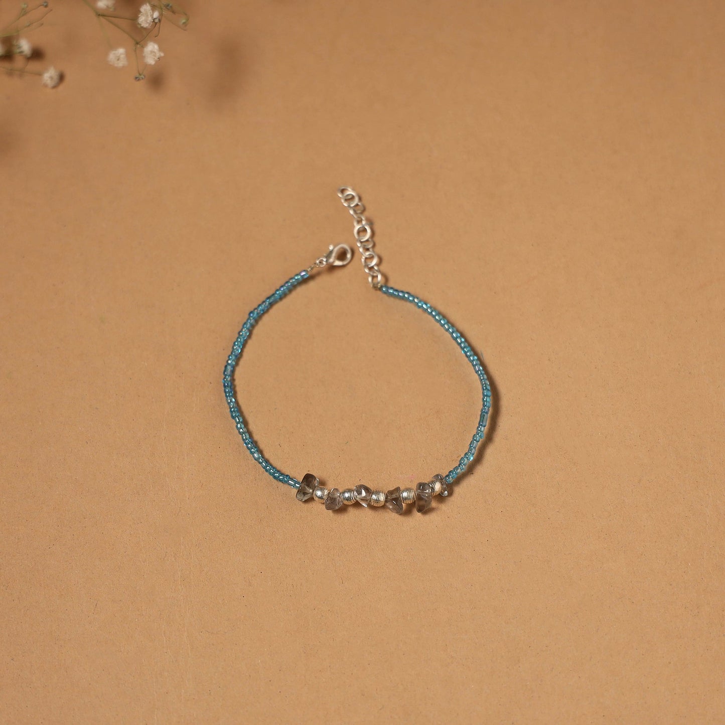 Handmade gs bead work anklet 07 - handcrafted