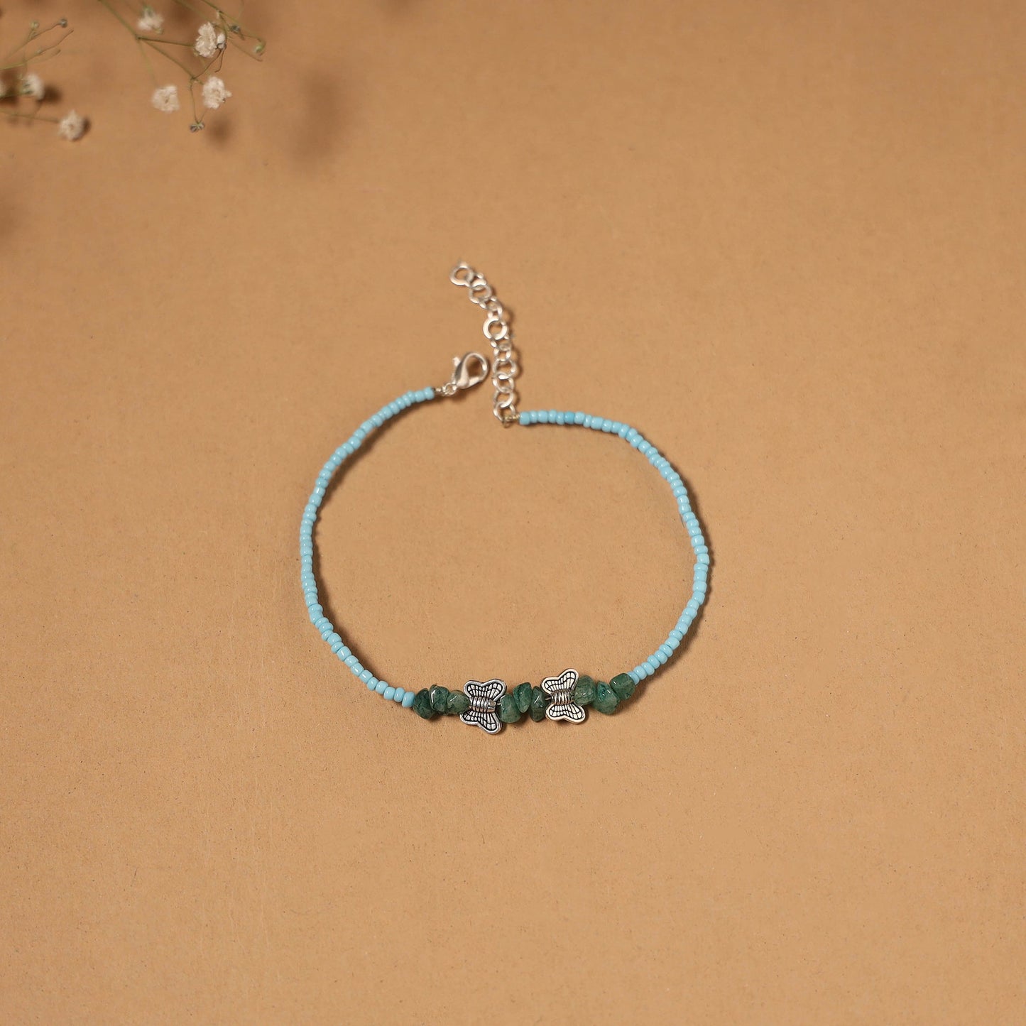 Handmade gs bead work anklet 08 - handcrafted