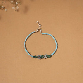 Handmade gs bead work anklet 08 - handcrafted