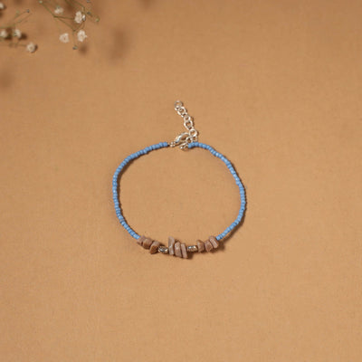 Handmade gs bead work anklet 09 - handcrafted