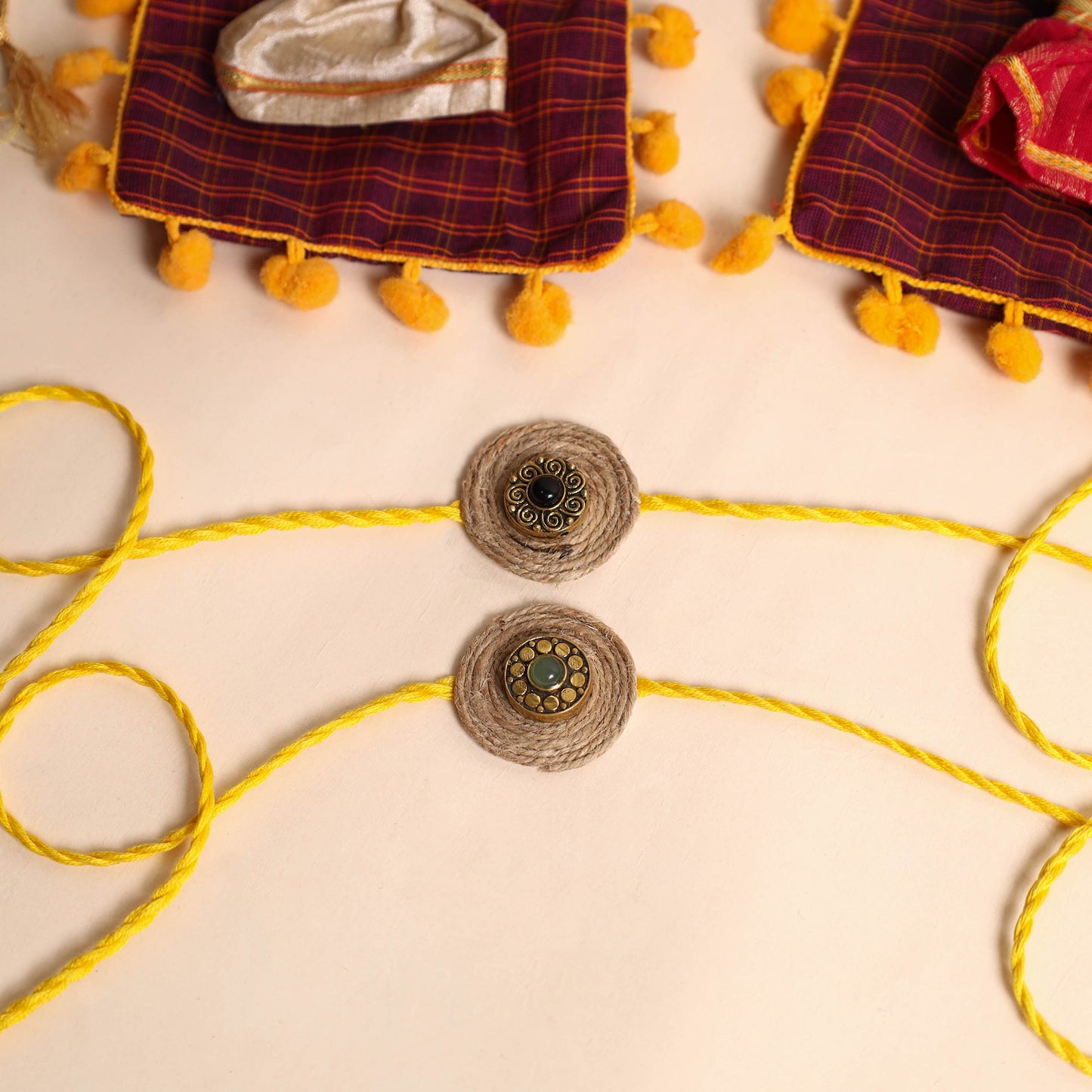  Handmade GS Jute Rakhi (Set of 2)