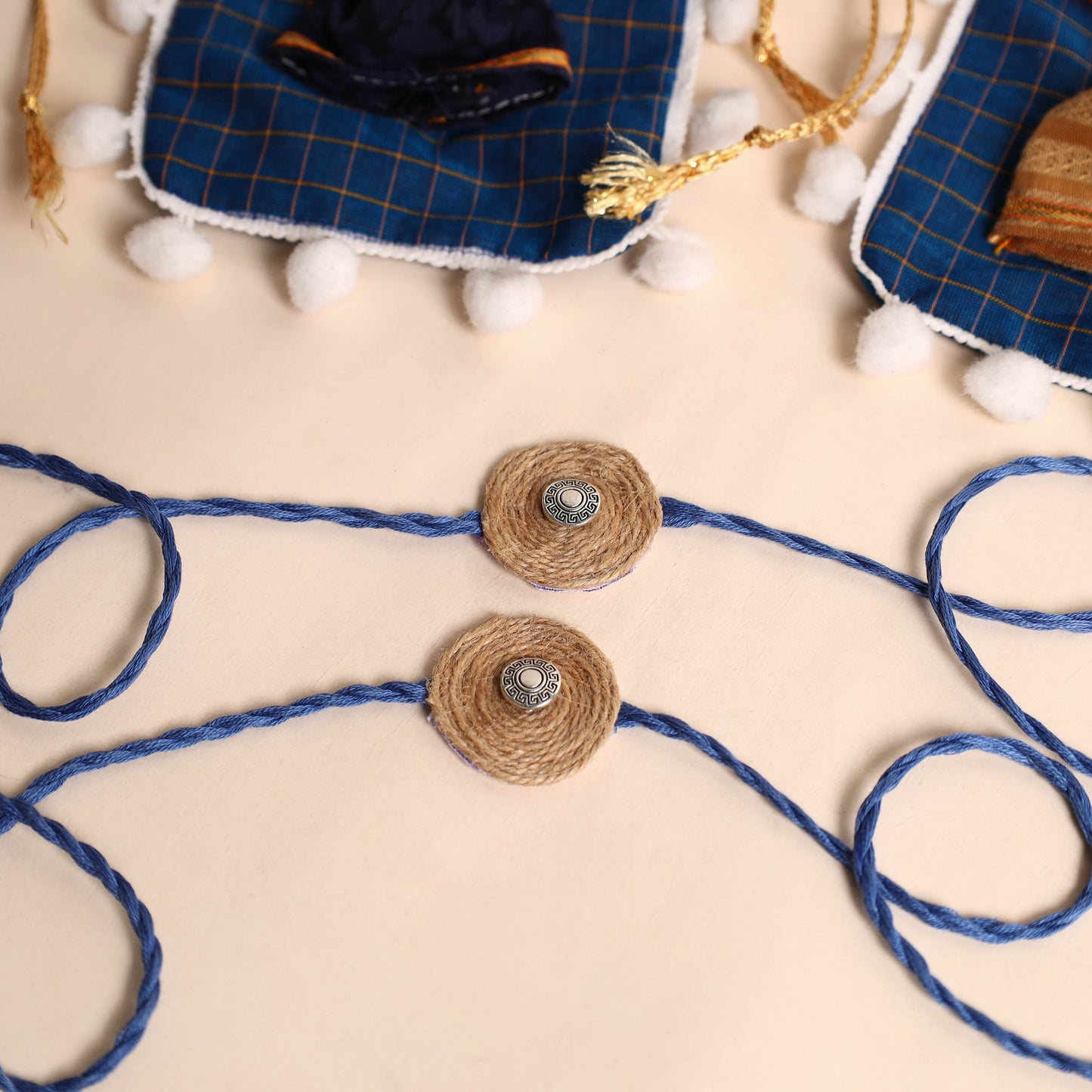  Handmade GS Jute Rakhi (Set of 2)