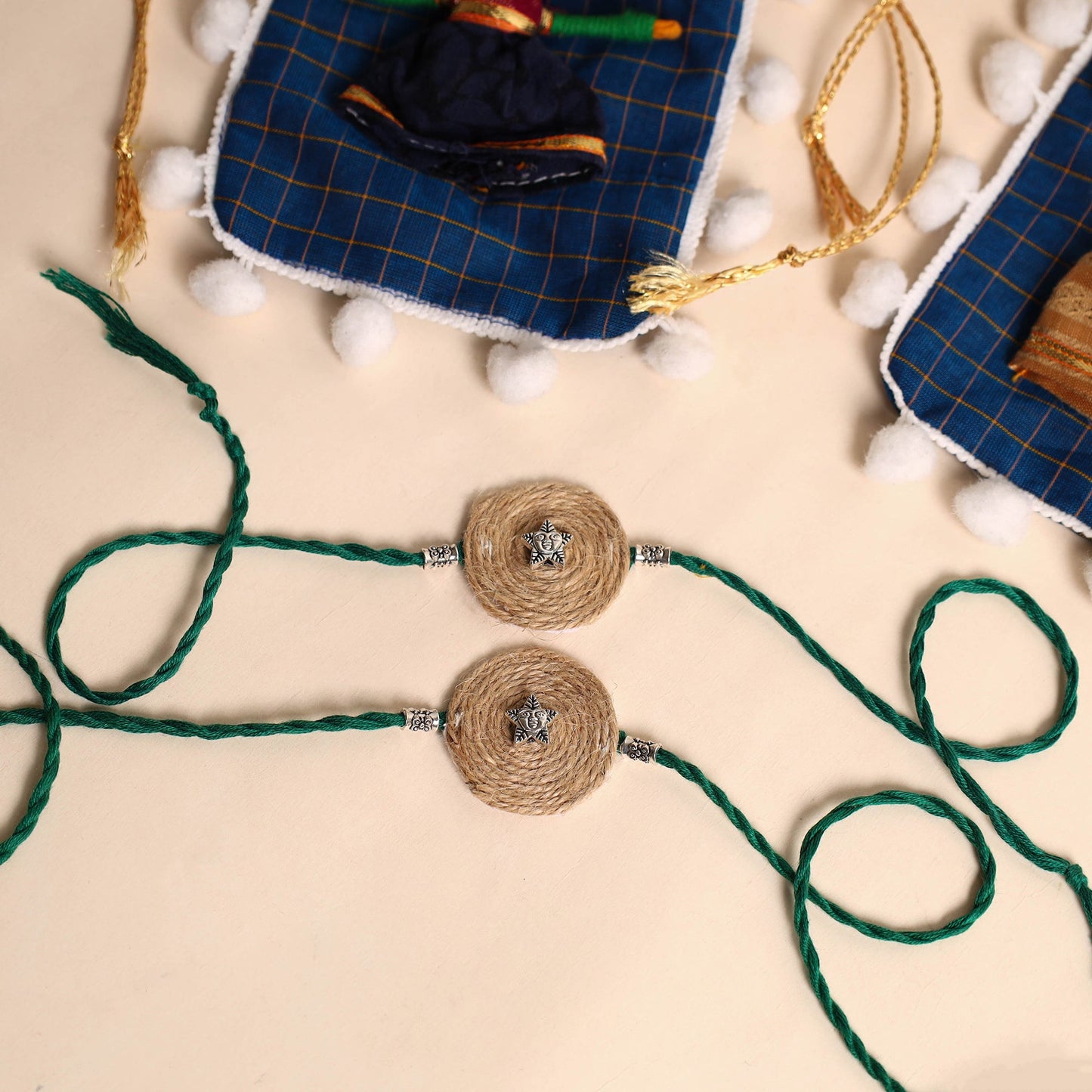  Handmade GS Jute Rakhi (Set of 2)