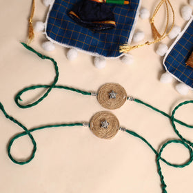  Handmade GS Jute Rakhi (Set of 2)