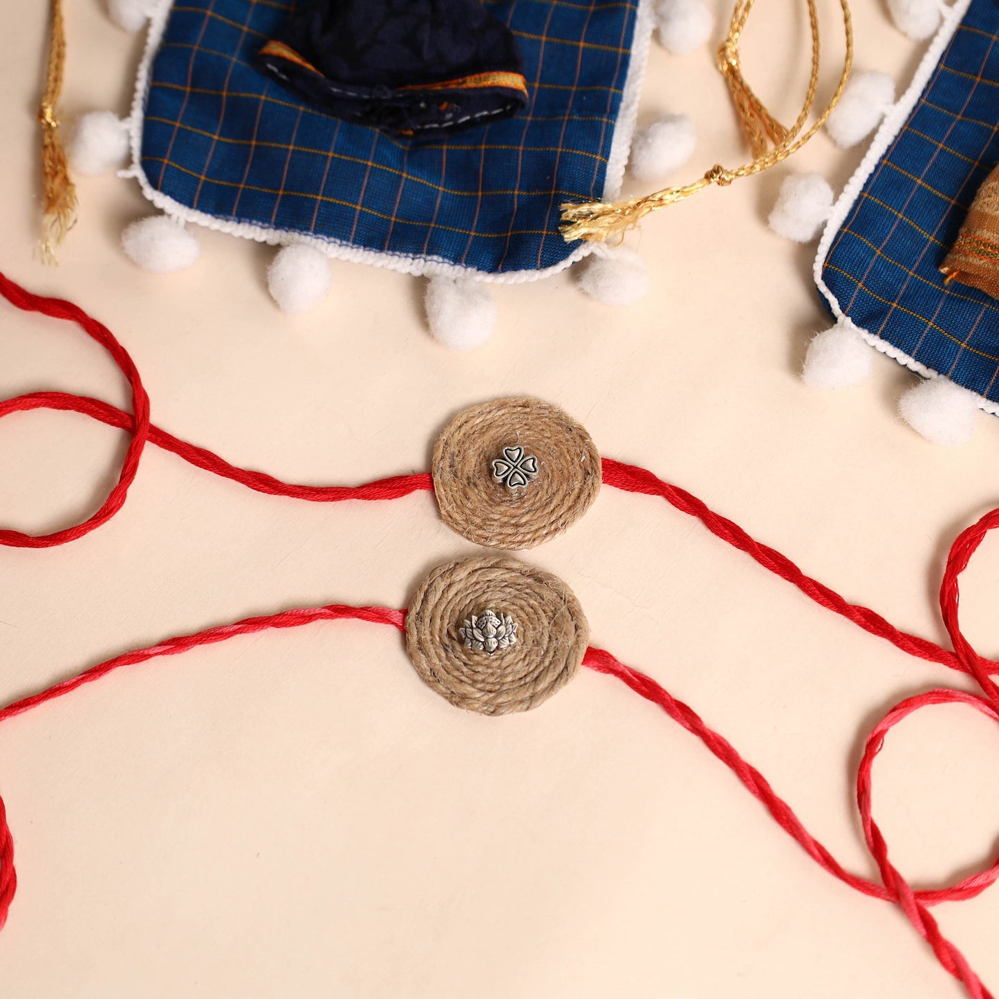  Handmade GS Jute Rakhi (Set of 2)