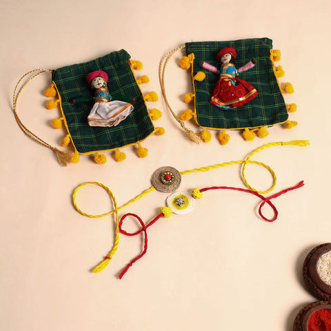  Handmade GS Jute Rakhi (Set of 2)
