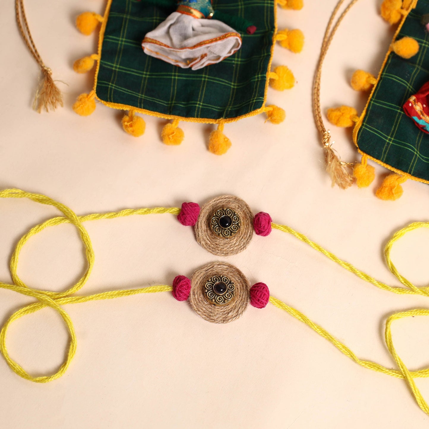  Handmade GS Jute Rakhi (Set of 2)