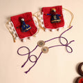  Handmade GS & Stone Work Jute Rakhi (Set of 2)