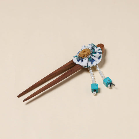  Handmade Gulmohar Flower Wooden Juda Stick 