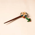  Handmade Gulmohar Flower Wooden Juda Stick 