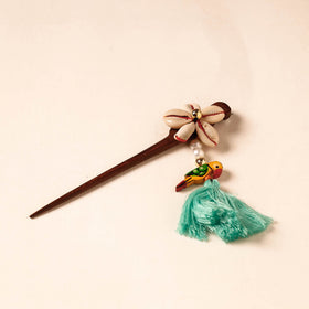  Handmade Gulmohar Flower Wooden Juda Stick 