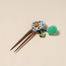  Handmade Gulmohar Flower Wooden Juda Stick 