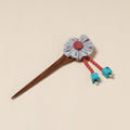  Handmade Gulmohar Flower Wooden Juda Stick 