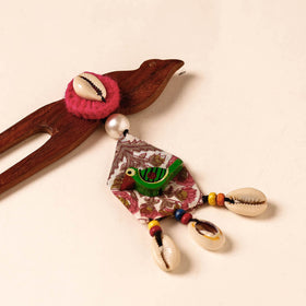  Handmade Gulmohar Flower Wooden Juda Stick 