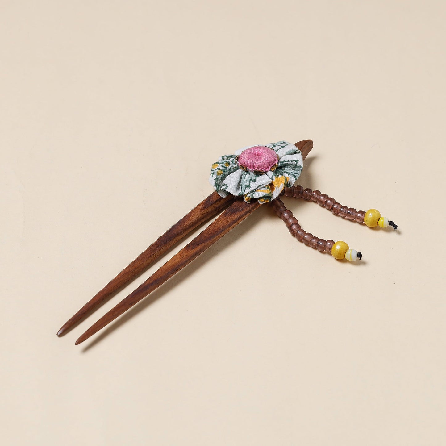  Handmade Gulmohar Flower Wooden Juda Stick 