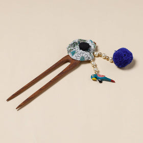  Handmade Gulmohar Flower Wooden Juda Stick 